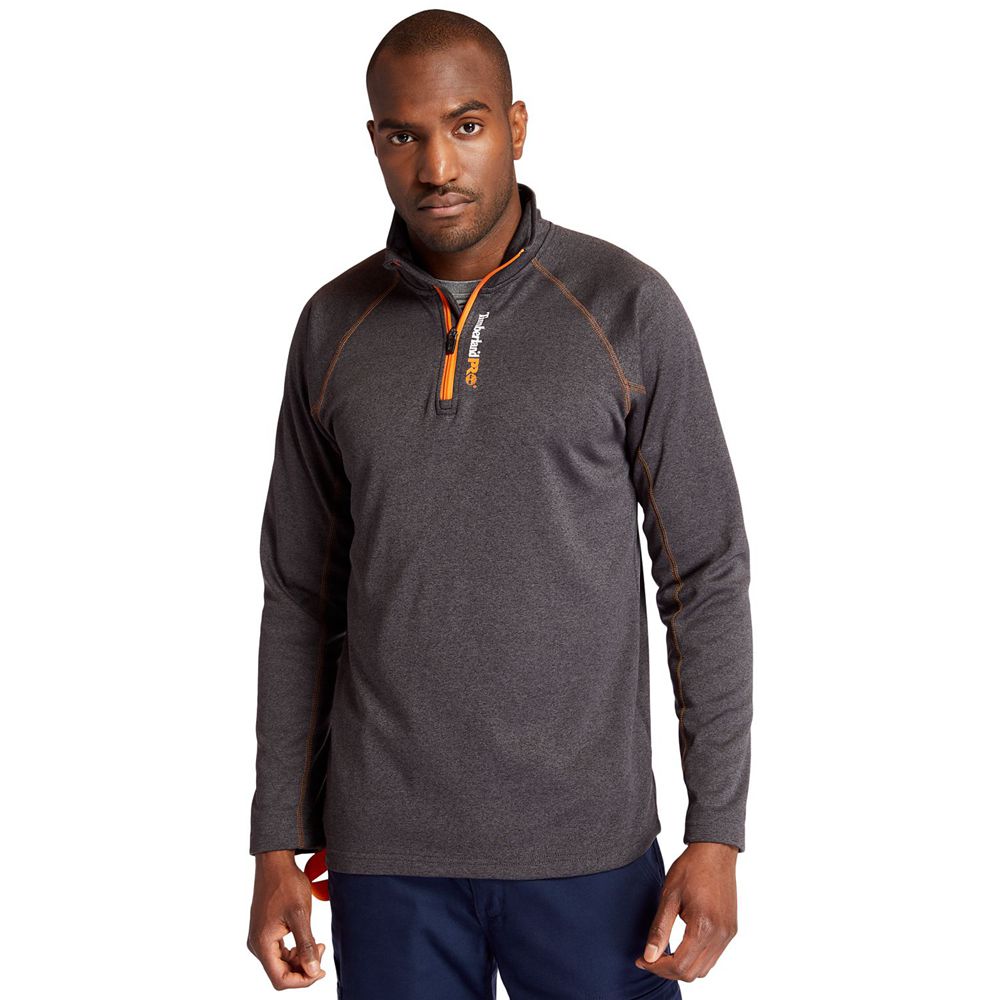 Timberland Φουτερ Ανδρικα Βαθυ Γκρι - Pro® Understory Quarter-Zip Fleece - Greece 4780639-CX